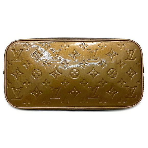 LOUIS VUITTON Handbag Houston Beige Brown Bronze Monogram Verni M91122 Bag Paten - Picture 4 of 10